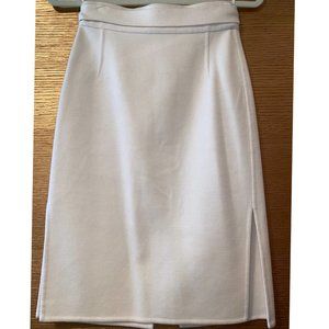 Yves Saint Laurent 100% Cashmere White Skirt